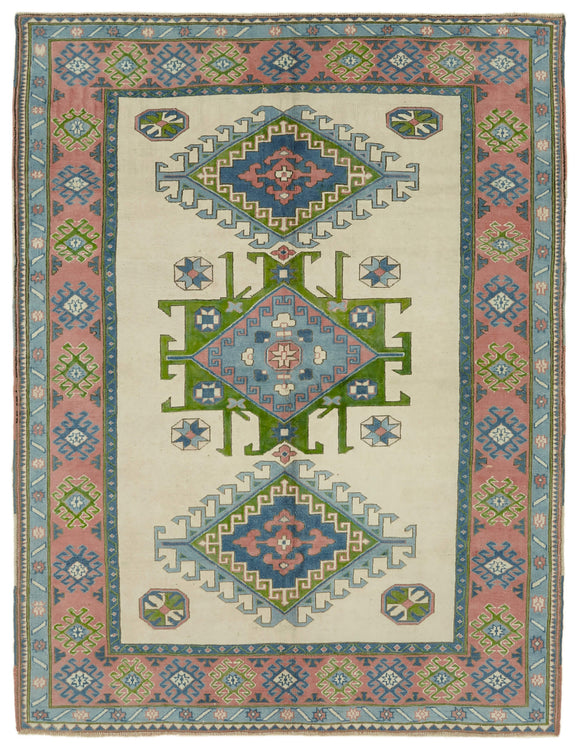 7x9 Vintage Handmade Anatolian Rug - 46768