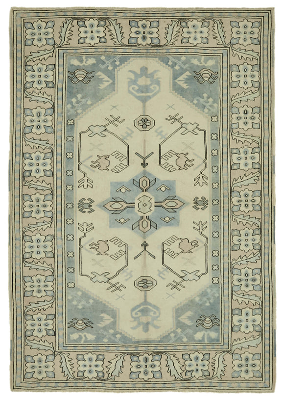 5x8 Vintage Handmade Anatolian Rug - 46769