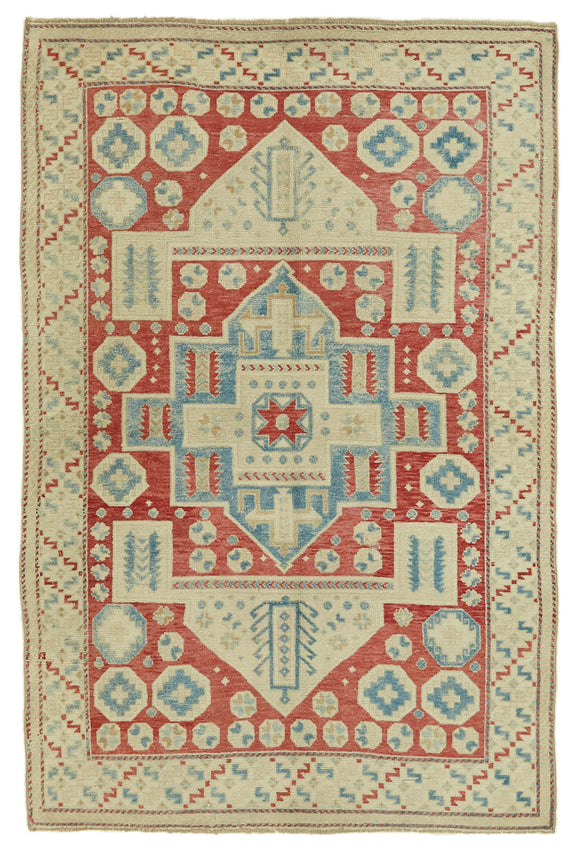 5x7 Vintage Handmade Anatolian Rug - 46770