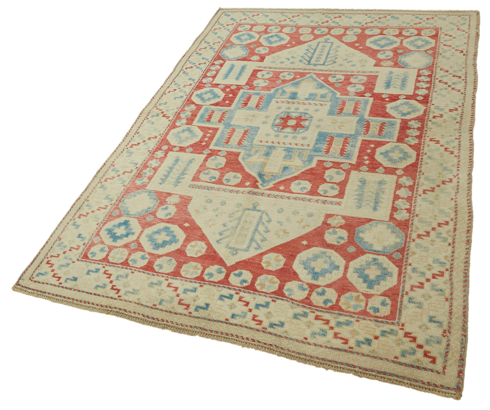 5x7 Vintage Handmade Anatolian Rug - 46770