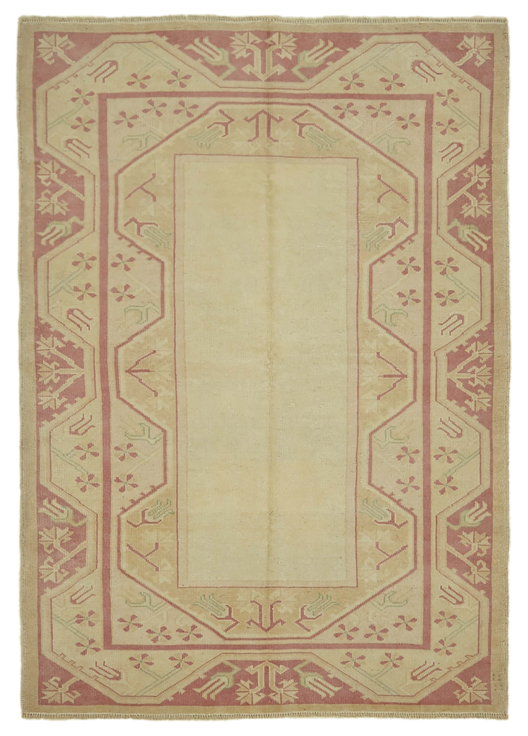 5x7 Vintage Handmade Anatolian Rug - 46771