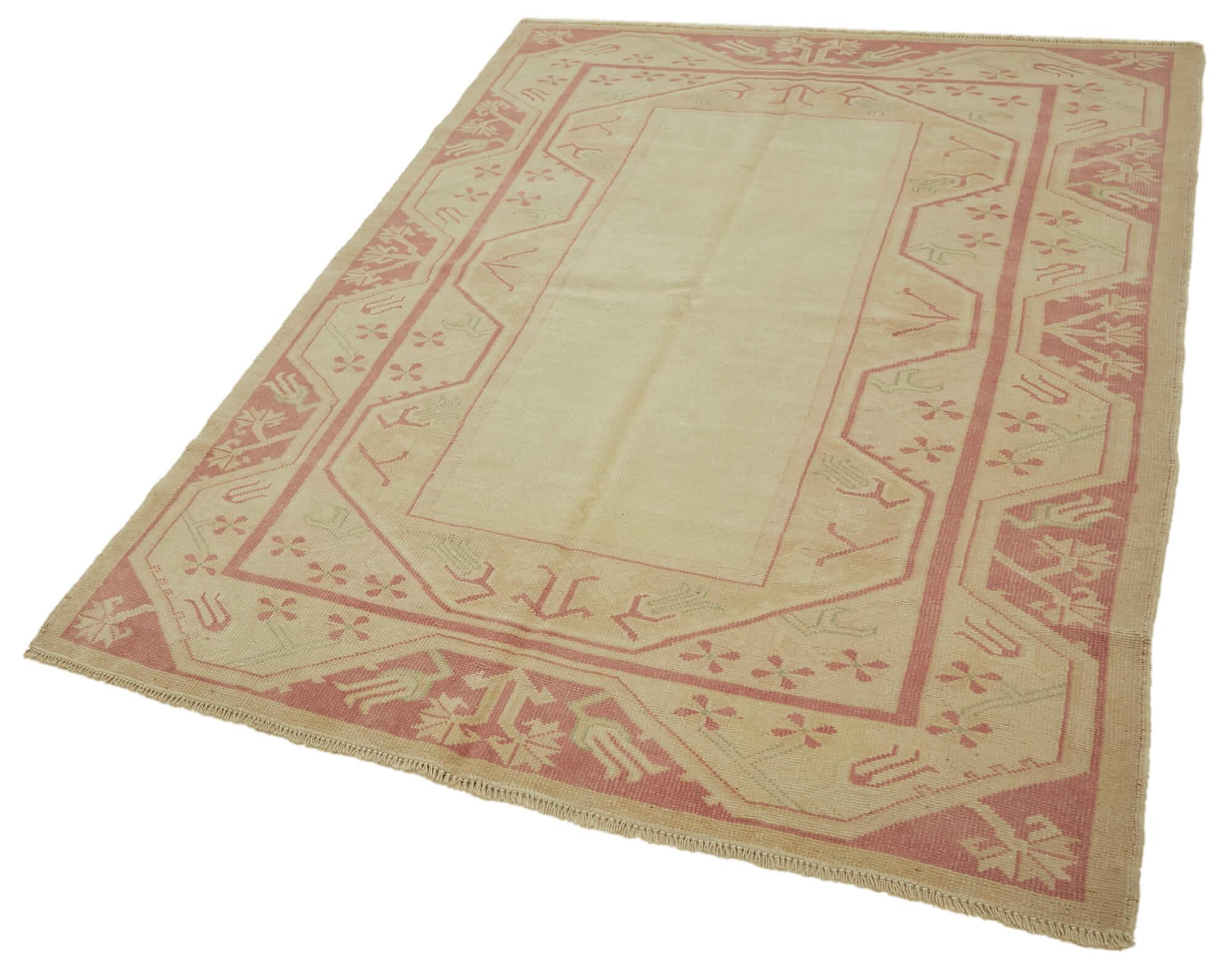 5x7 Vintage Handmade Anatolian Rug - 46771