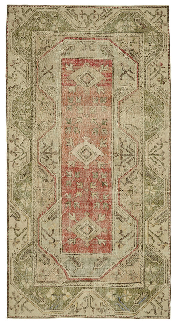 5x10 Vintage Handmade Anatolian Rug - 46777