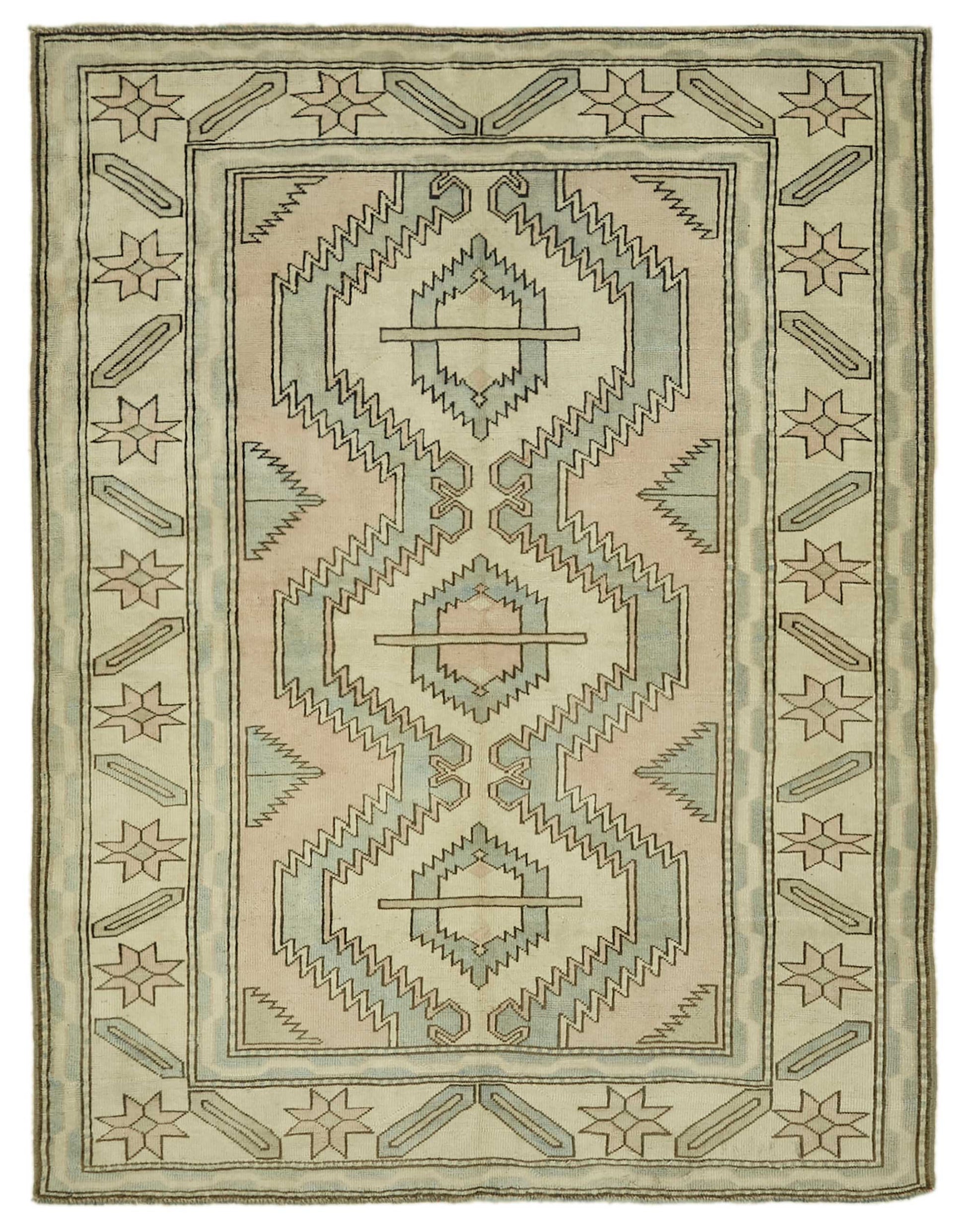 6x8 Vintage Handmade Anatolian Rug - 46783