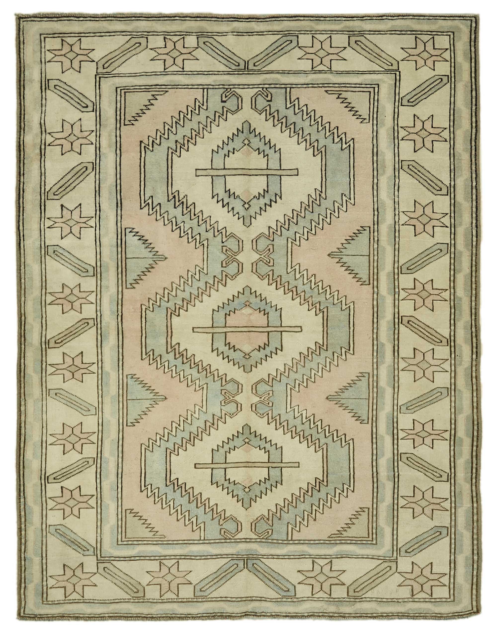 6x8 Vintage Handmade Anatolian Rug - 46783
