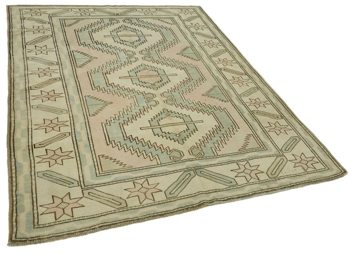 6x8 Vintage Handmade Anatolian Rug - 46783