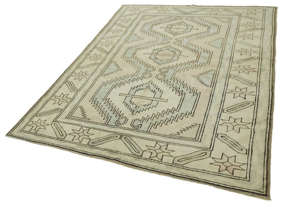 6x8 Vintage Handmade Anatolian Rug - 46783