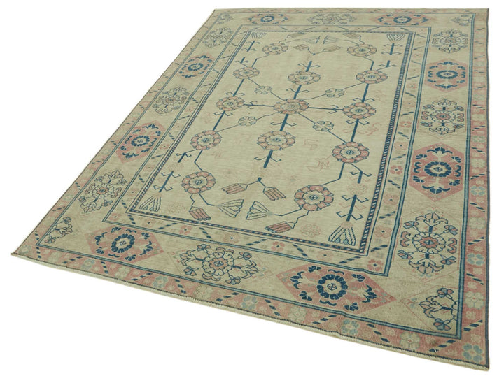 6x8 Vintage Handmade Anatolian Rug - 46785