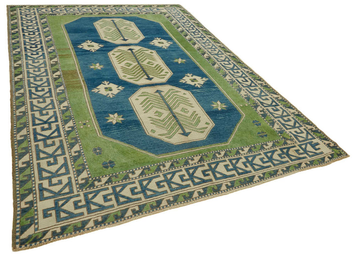 7x10 Vintage Handmade Anatolian Rug - 46787