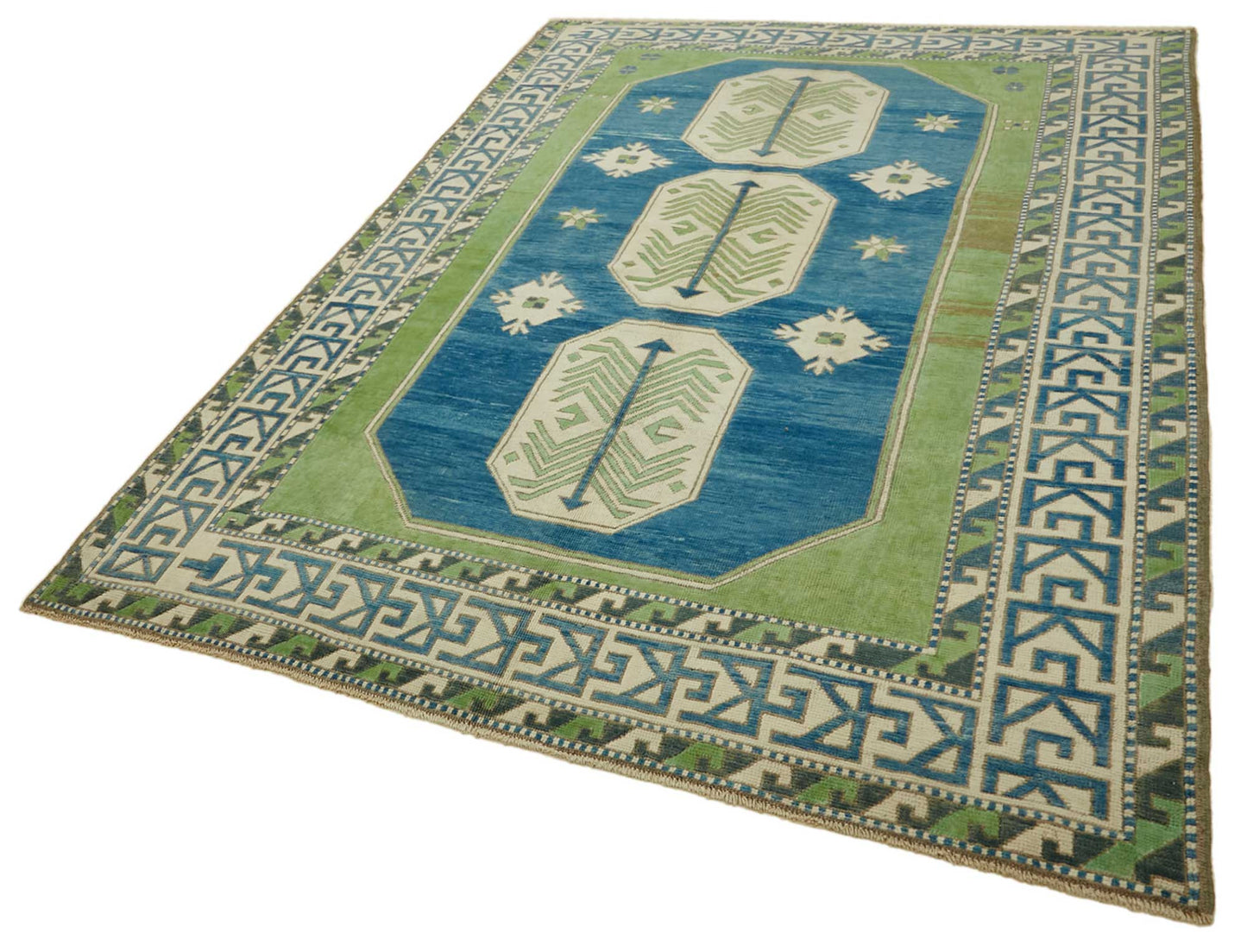 7x10 Vintage Handmade Anatolian Rug - 46787