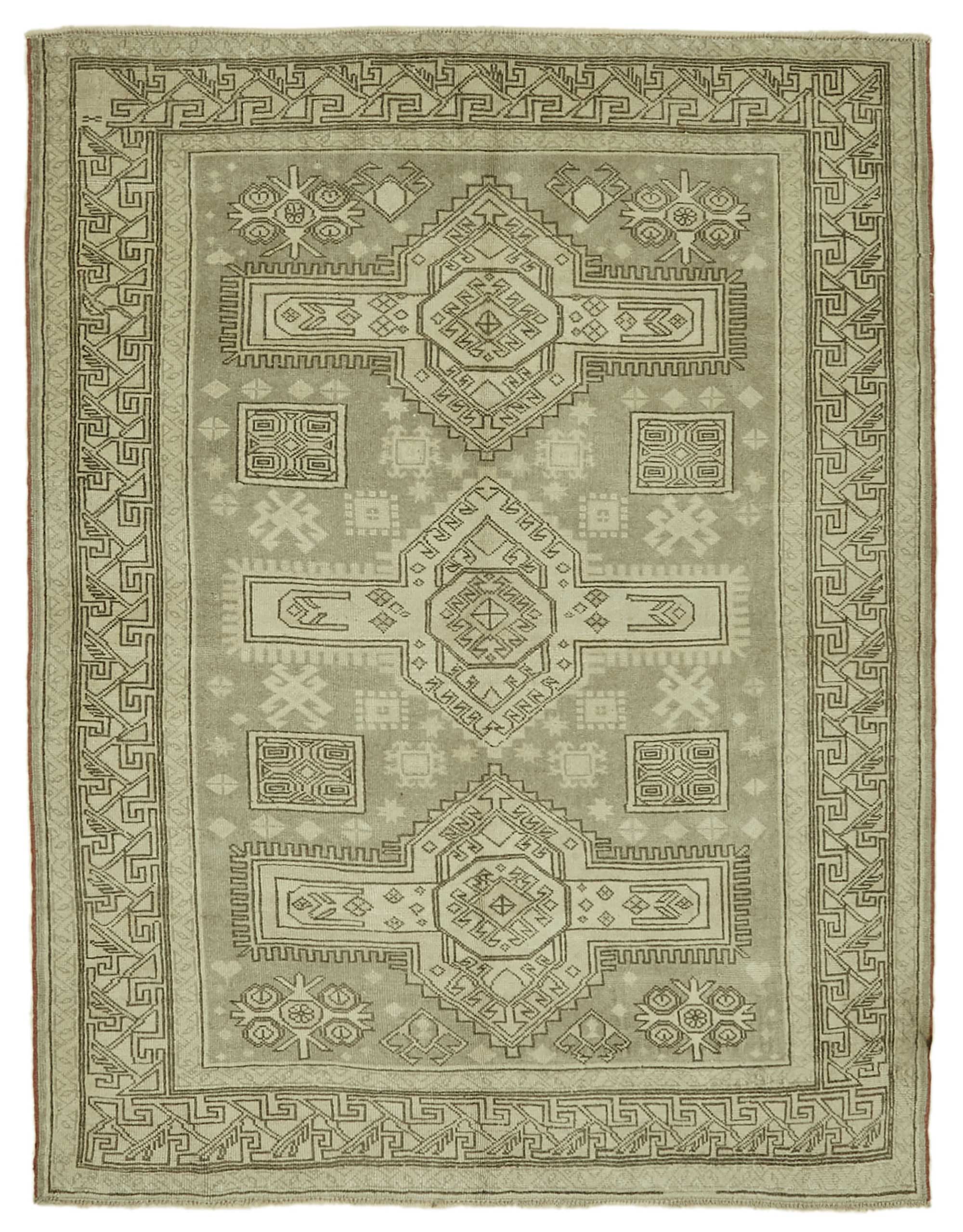 5x7 Vintage Handmade Anatolian Rug - 46788