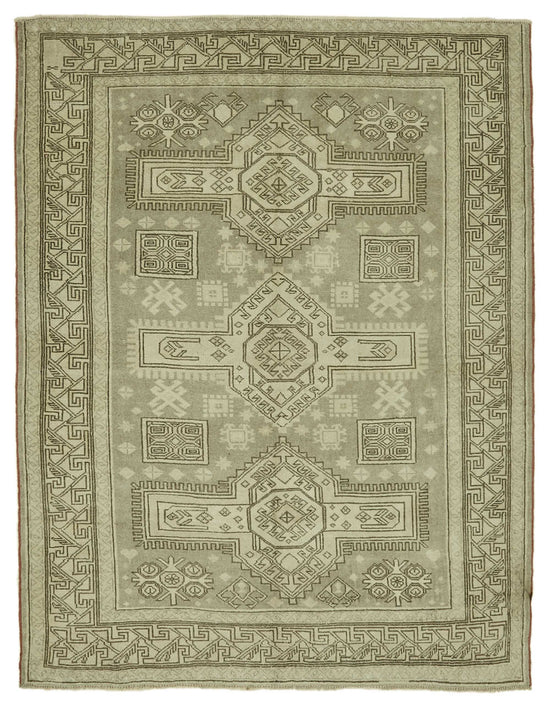 5x7 Vintage Handmade Anatolian Rug - 46788