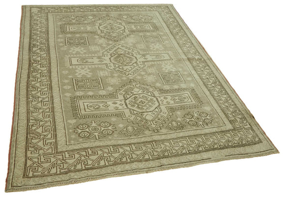 5x7 Vintage Handmade Anatolian Rug - 46788