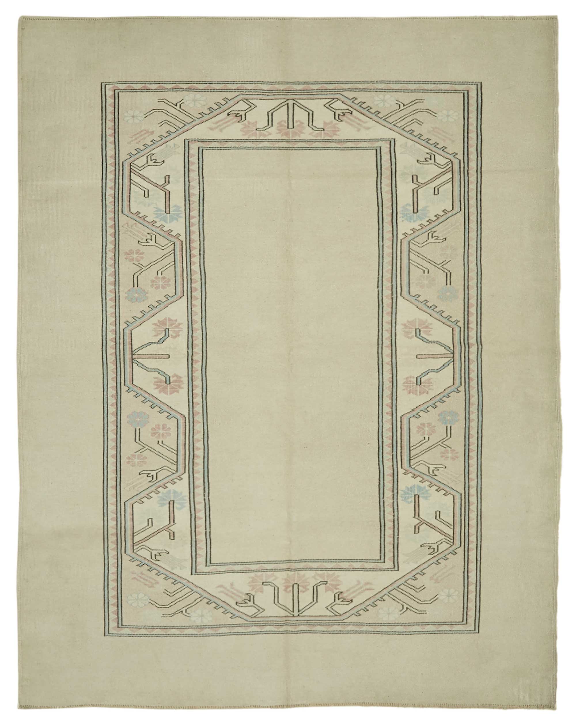7x9 Vintage Handmade Anatolian Rug - 46790