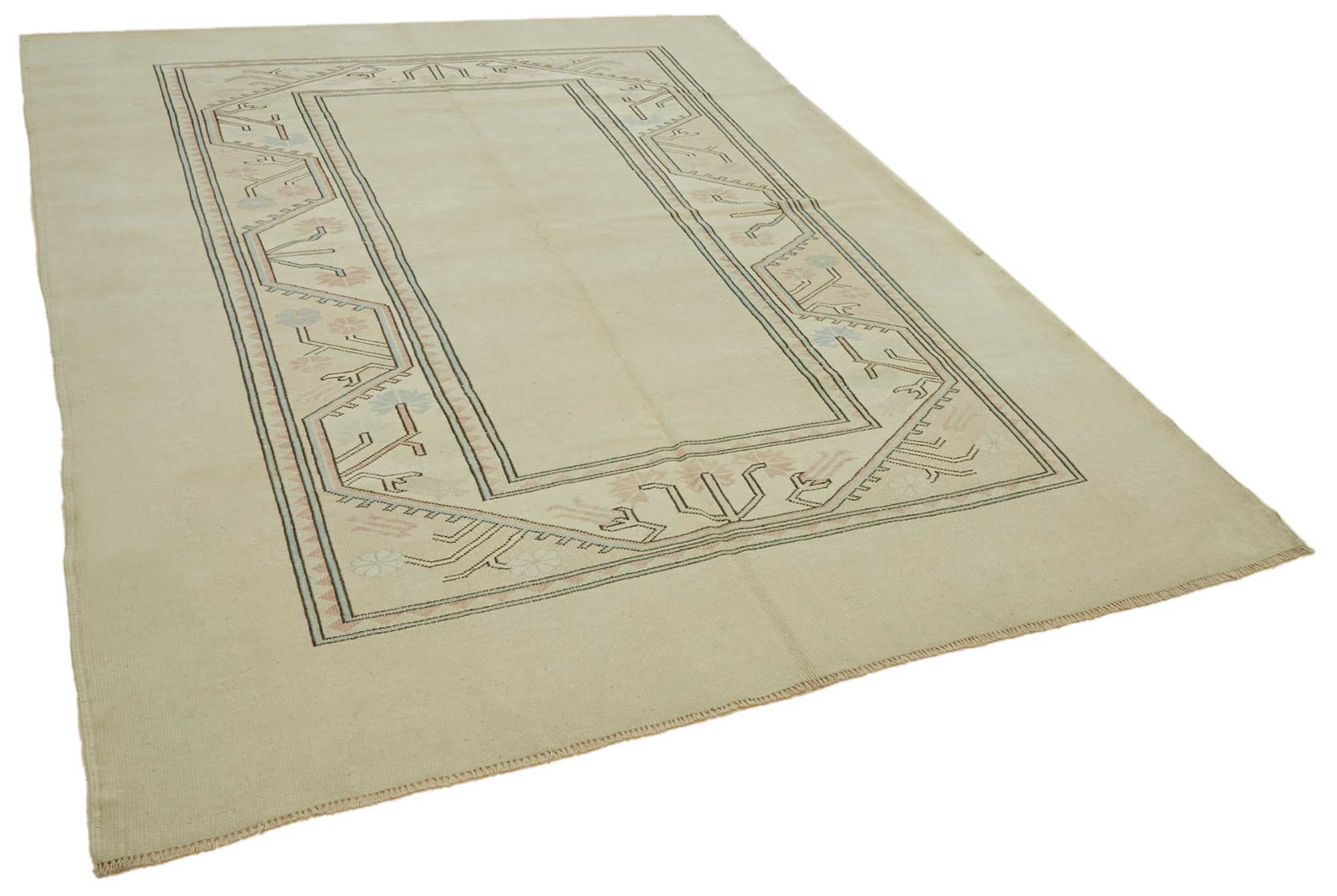 7x9 Vintage Handmade Anatolian Rug - 46790