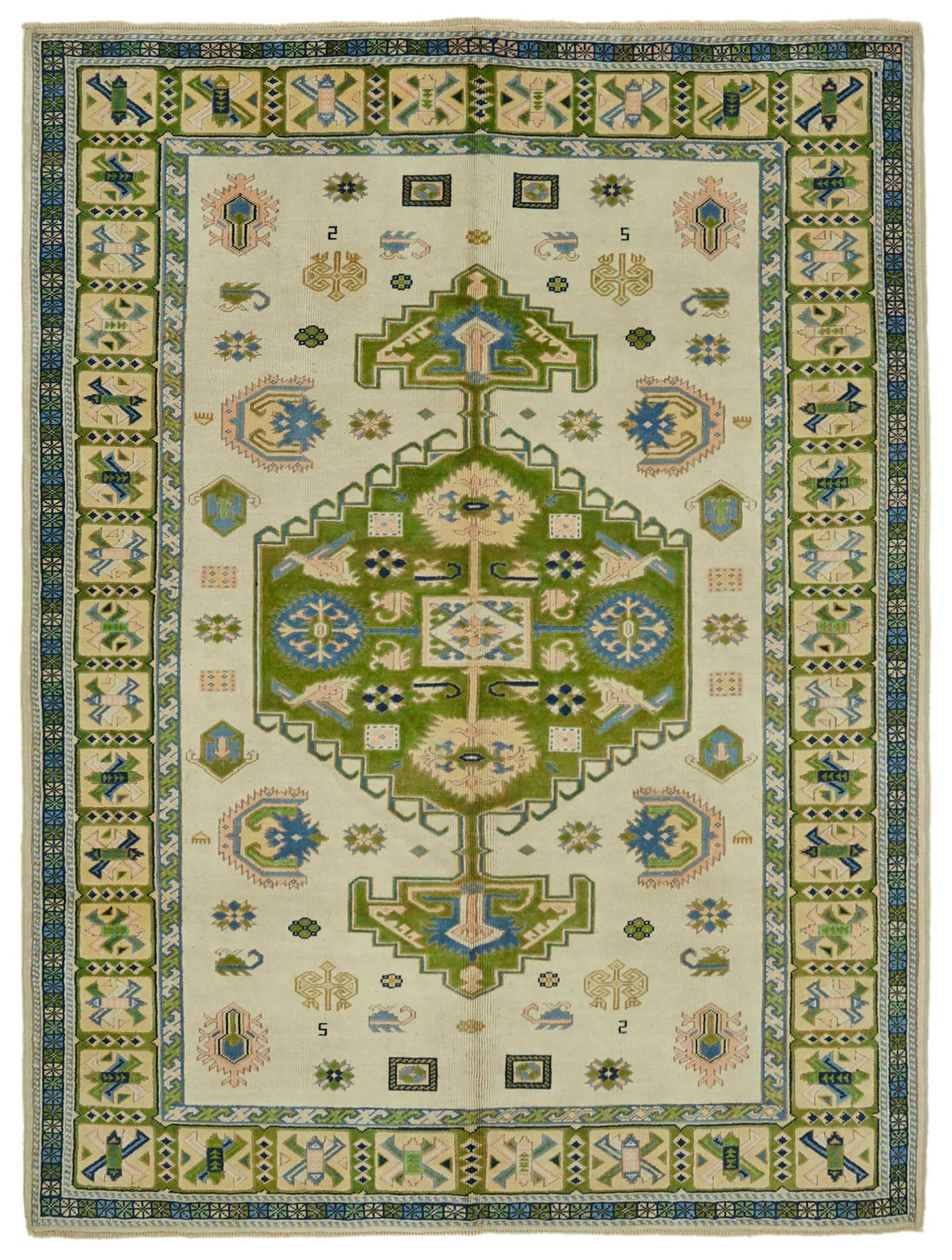 7x9 Vintage Handmade Anatolian Rug - 46791