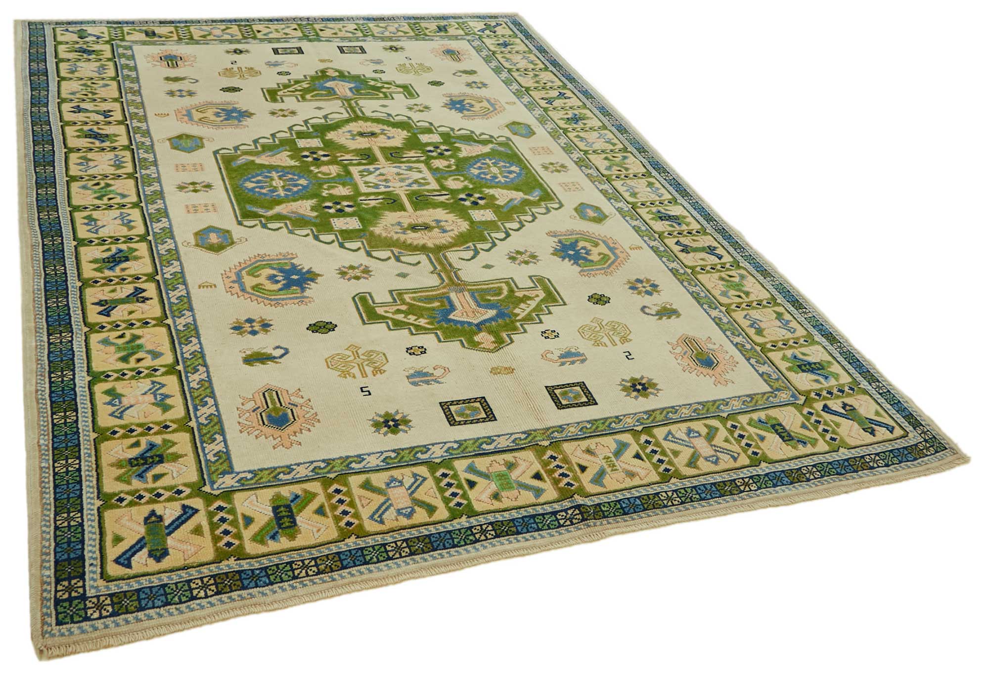 7x9 Vintage Handmade Anatolian Rug - 46791