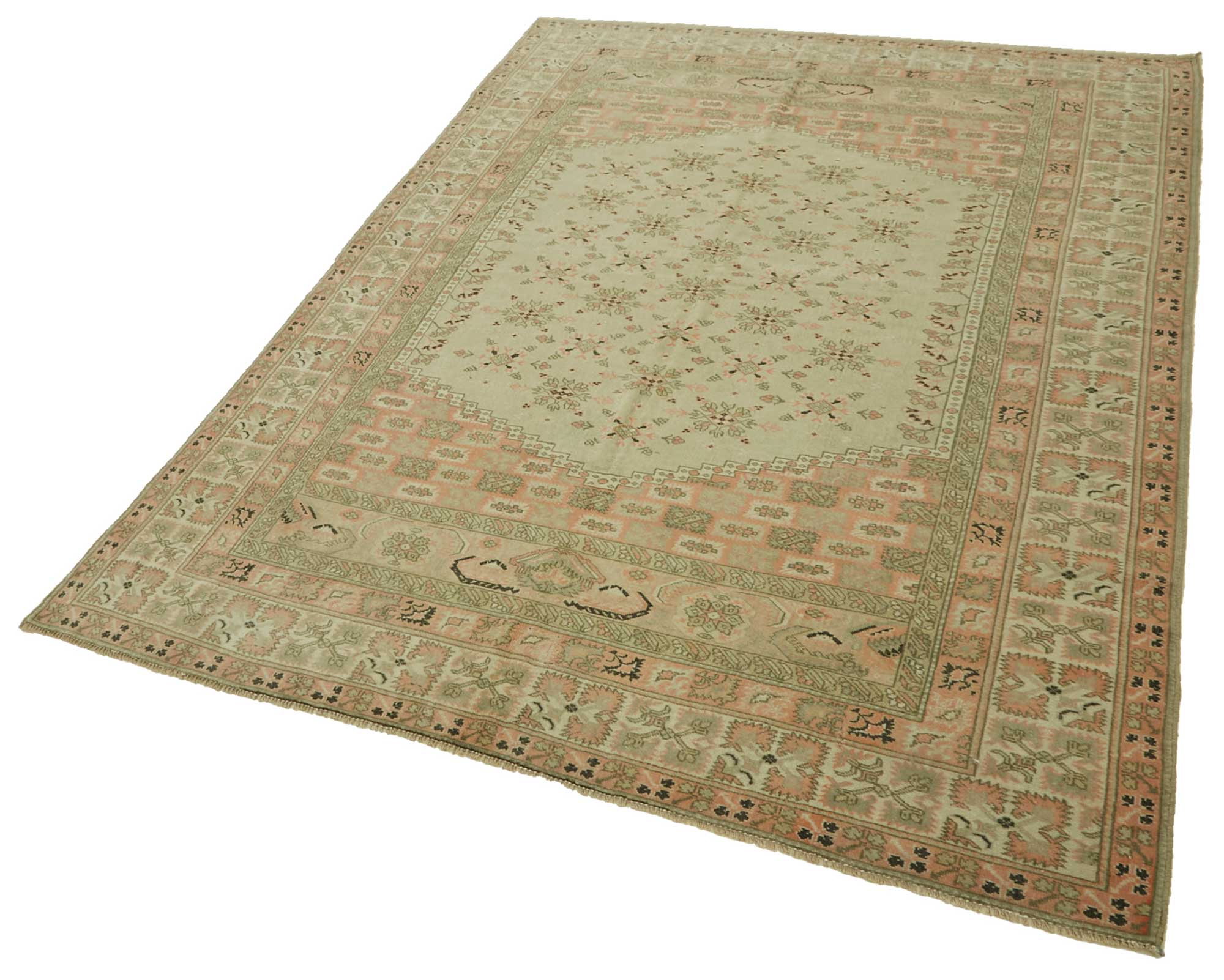 6x8 Vintage Handmade Anatolian Rug - 46792