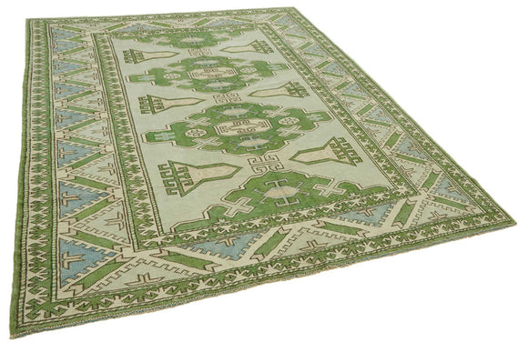 7x9 Vintage Handmade Anatolian Rug - 46795