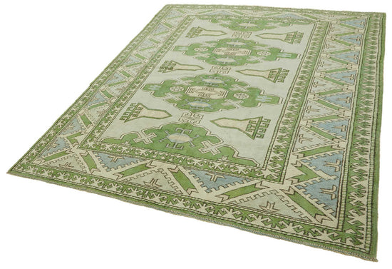 7x9 Vintage Handmade Anatolian Rug - 46795