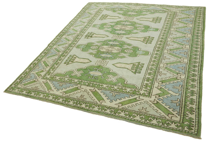 7x9 Vintage Handmade Anatolian Rug - 46795