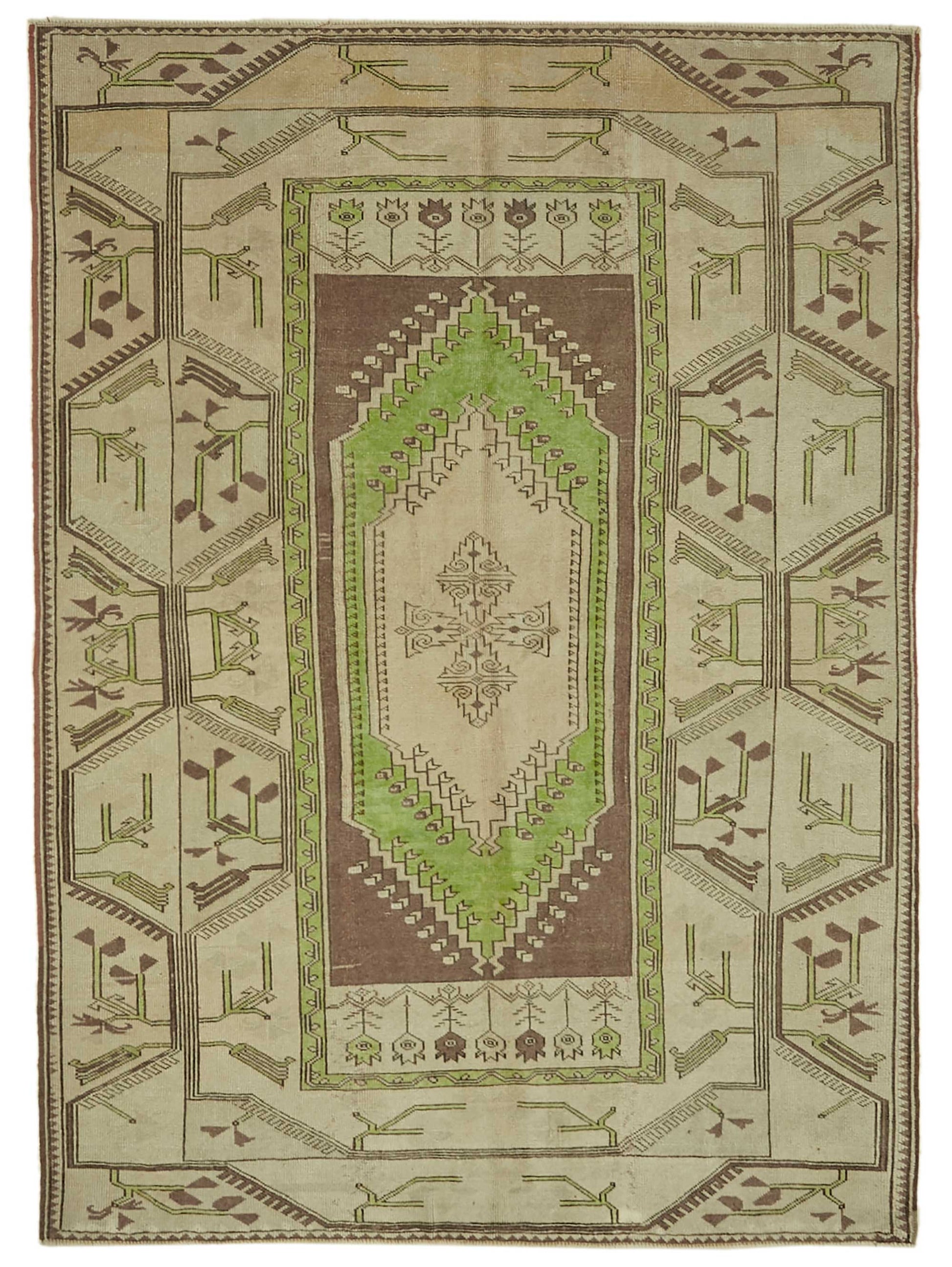 5x7 Vintage Handmade Anatolian Rug - 46798