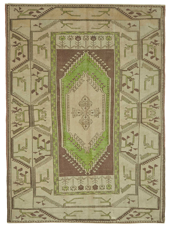5x7 Vintage Handmade Anatolian Rug - 46798