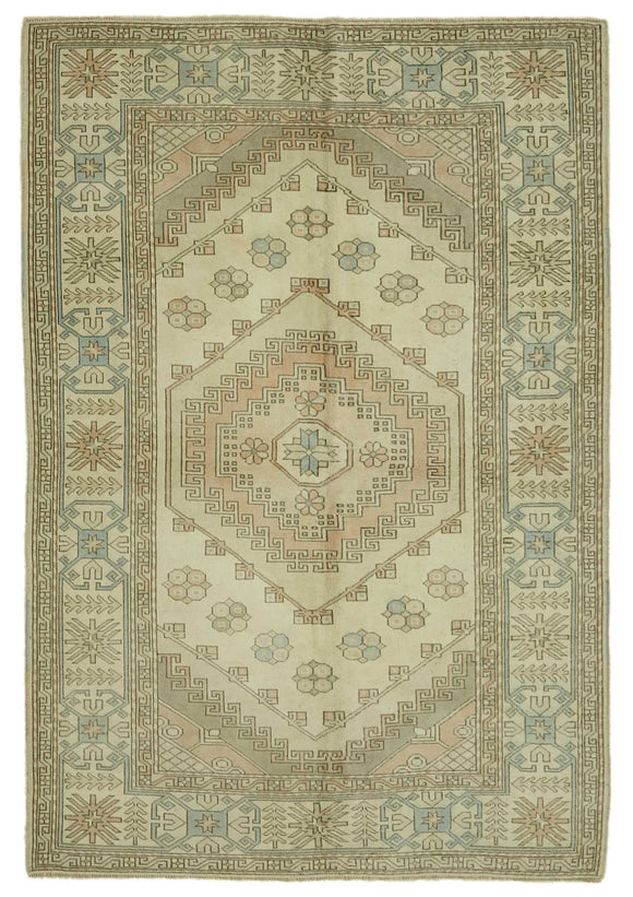 5x8 Vintage Handmade Anatolian Rug - 46800