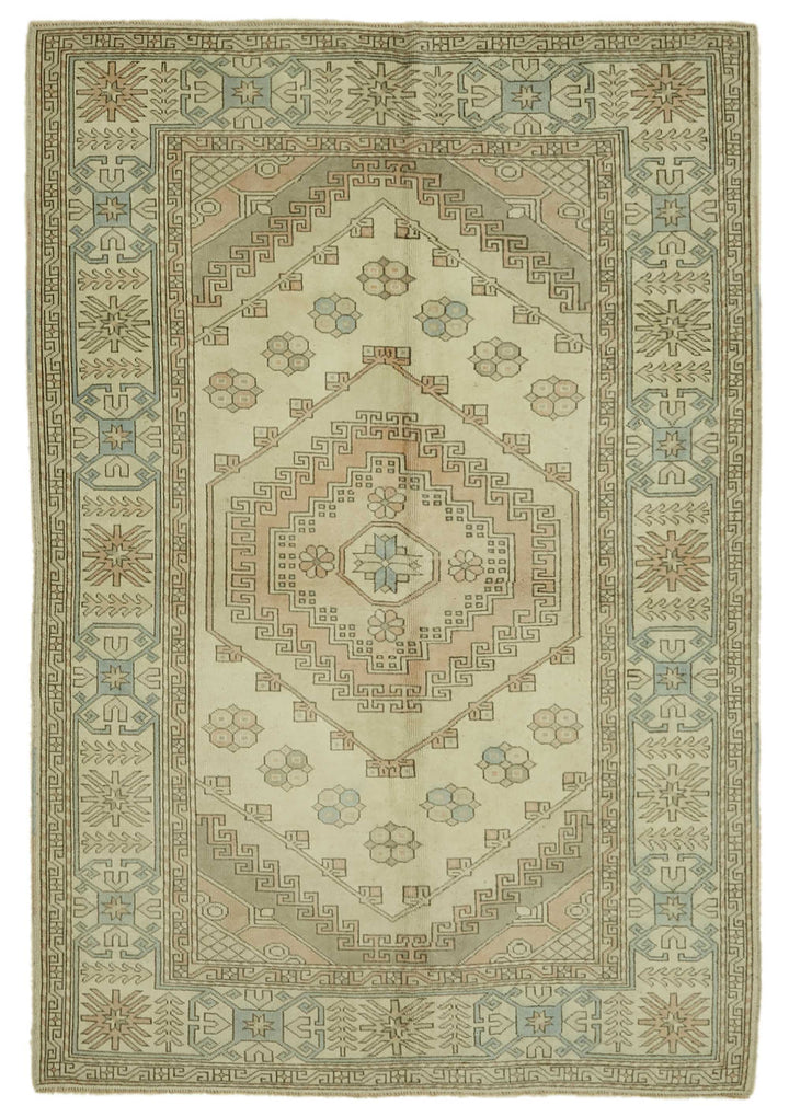 5x8 Vintage Handmade Anatolian Rug - 46800