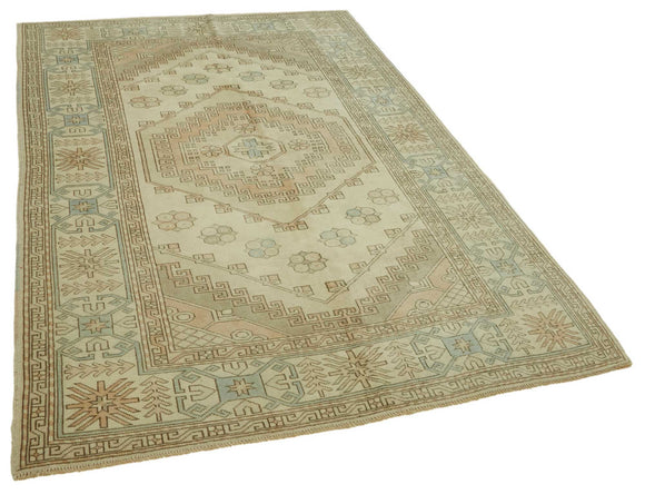 5x8 Vintage Handmade Anatolian Rug - 46800
