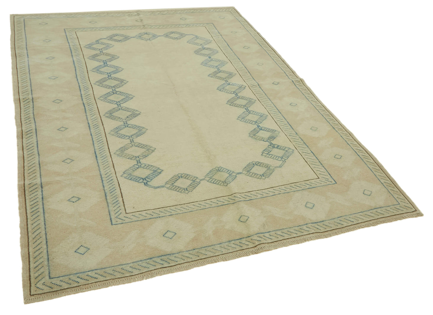 6x8 Vintage Handmade Anatolian Rug - 46804