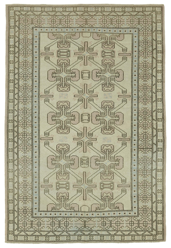 6x8 Vintage Handmade Anatolian Rug - 46805