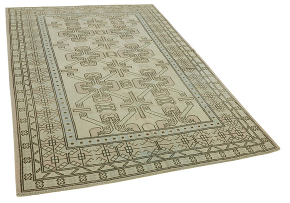 6x8 Vintage Handmade Anatolian Rug - 46805