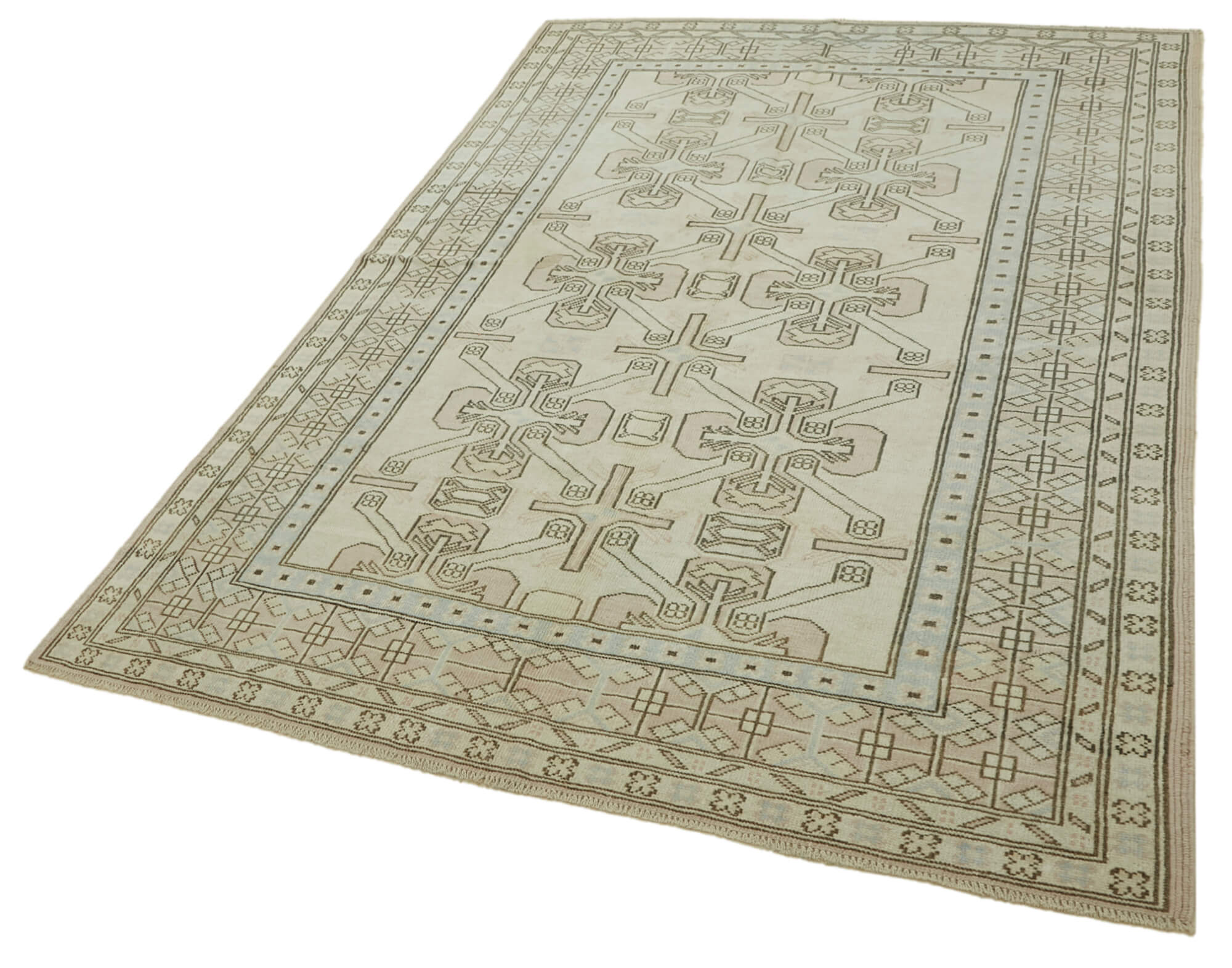 6x8 Vintage Handmade Anatolian Rug - 46805