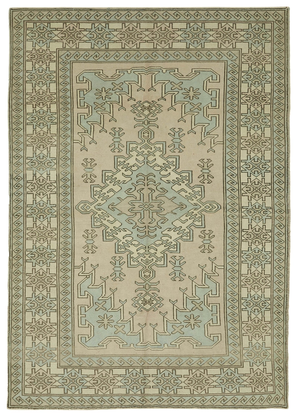 7x9 Hand-Knotted Anatolian Rug - 46807