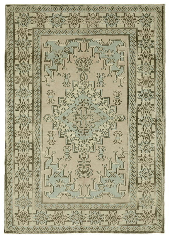 7x9 Vintage Handmade Anatolian Rug - 46807