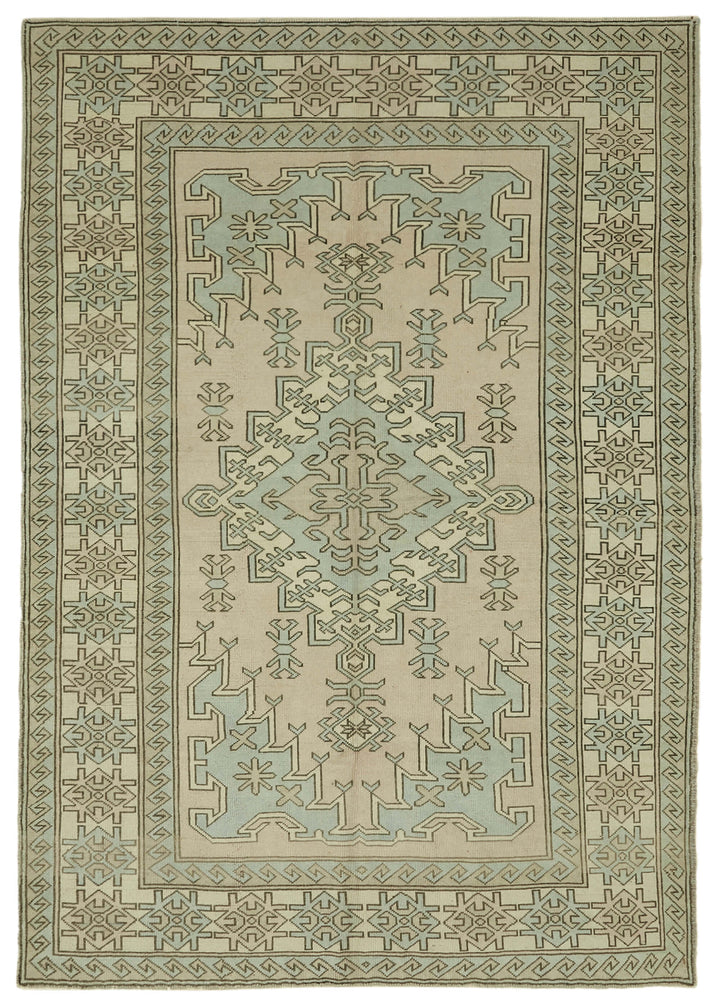 7x9 Vintage Handmade Anatolian Rug - 46807