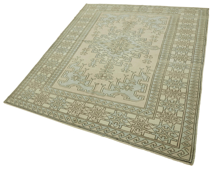 7x9 Vintage Handmade Anatolian Rug - 46807