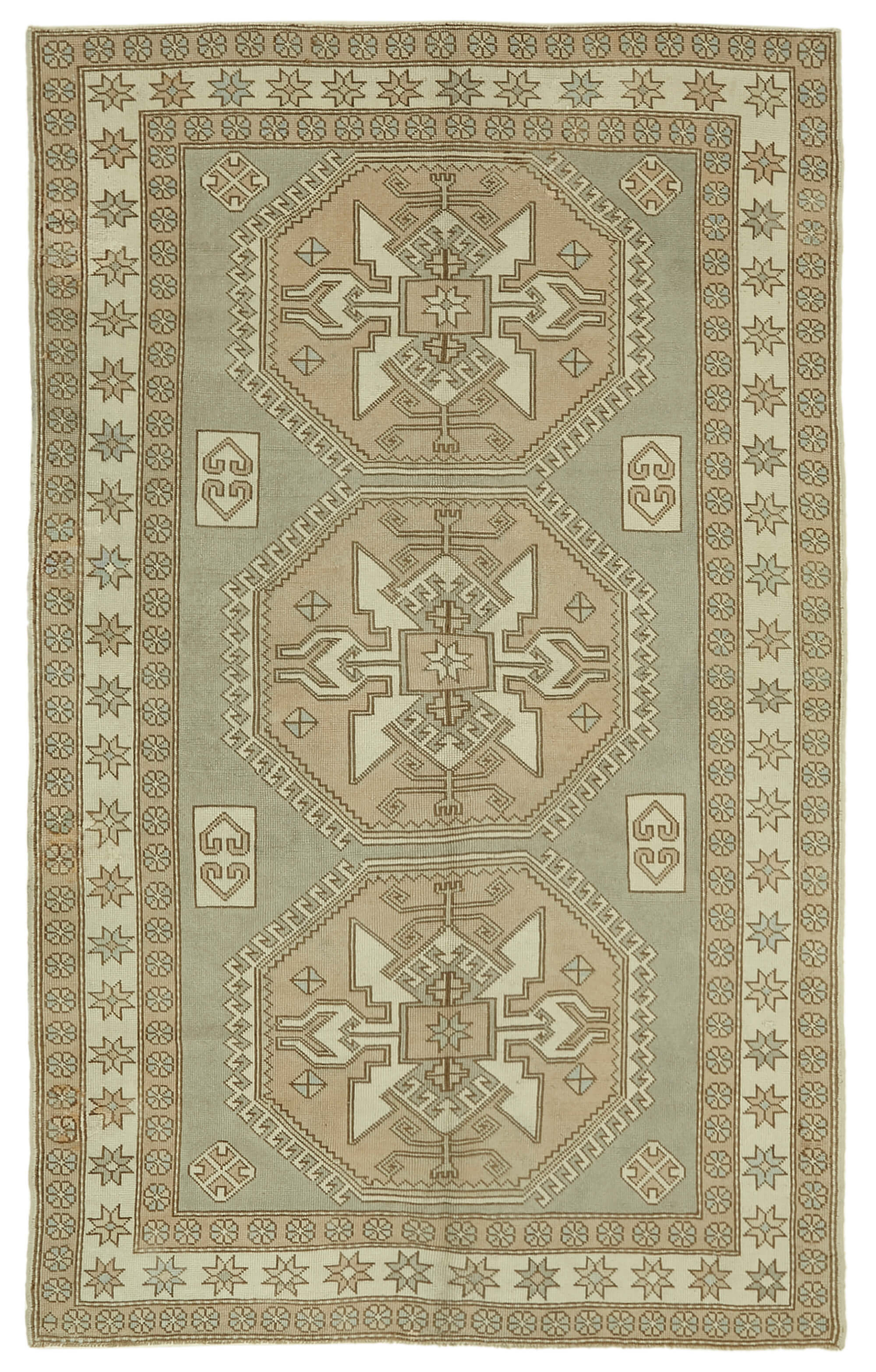 6x9 Vintage Handmade Anatolian Rug - 46808