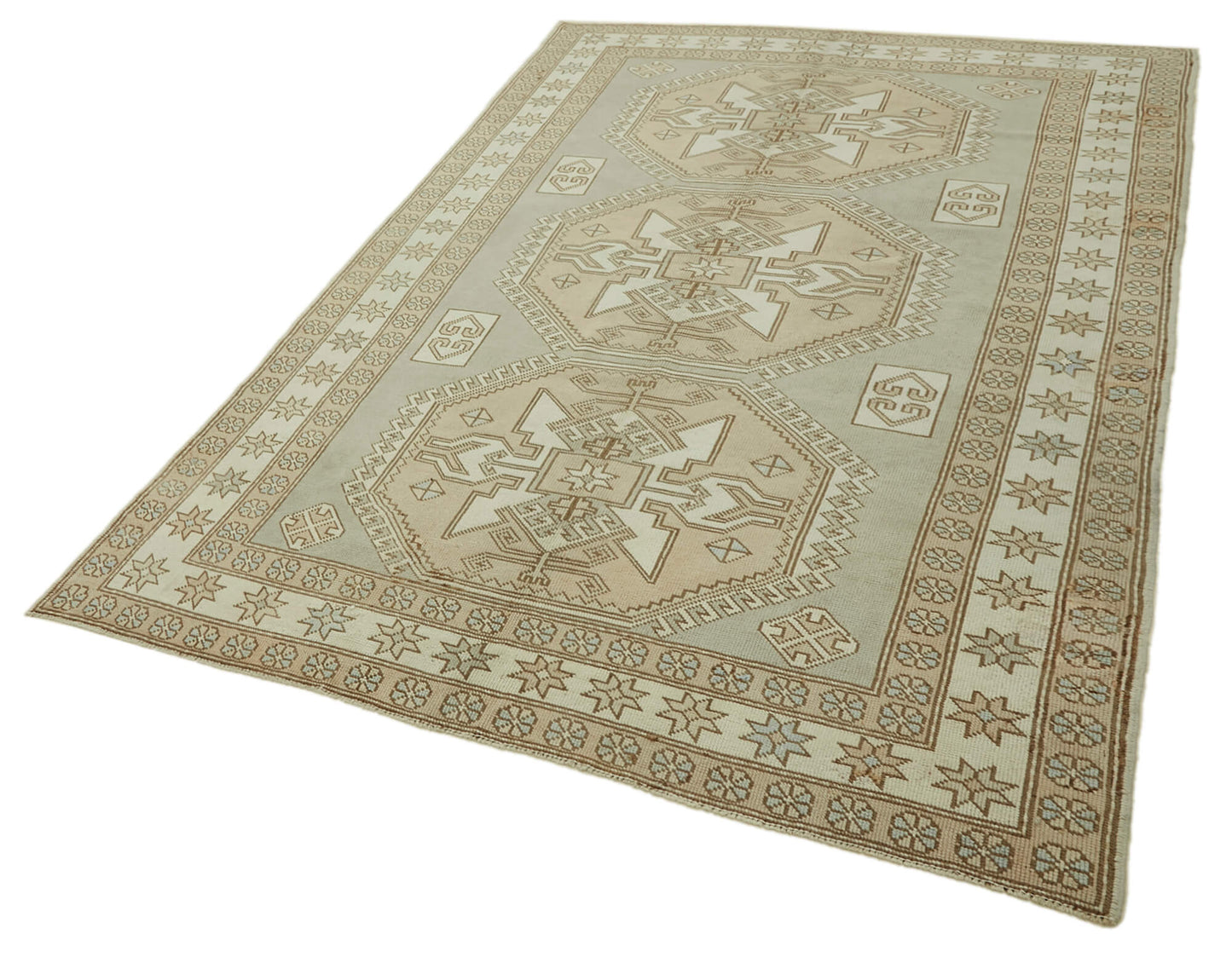 6x9 Vintage Handmade Anatolian Rug - 46808