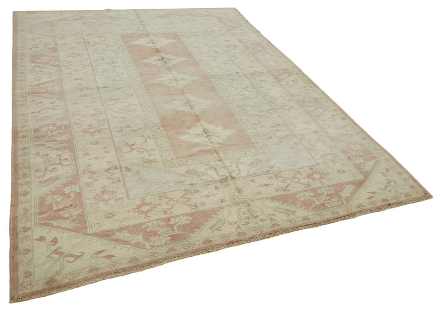 7x9 Vintage Handmade Anatolian Rug - 46812