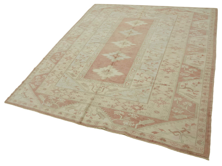 7x9 Vintage Handmade Anatolian Rug - 46812