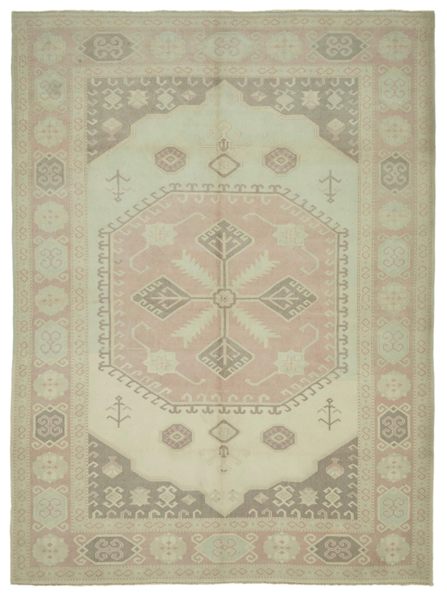 7x10 Vintage Handmade Anatolian Rug - 46813