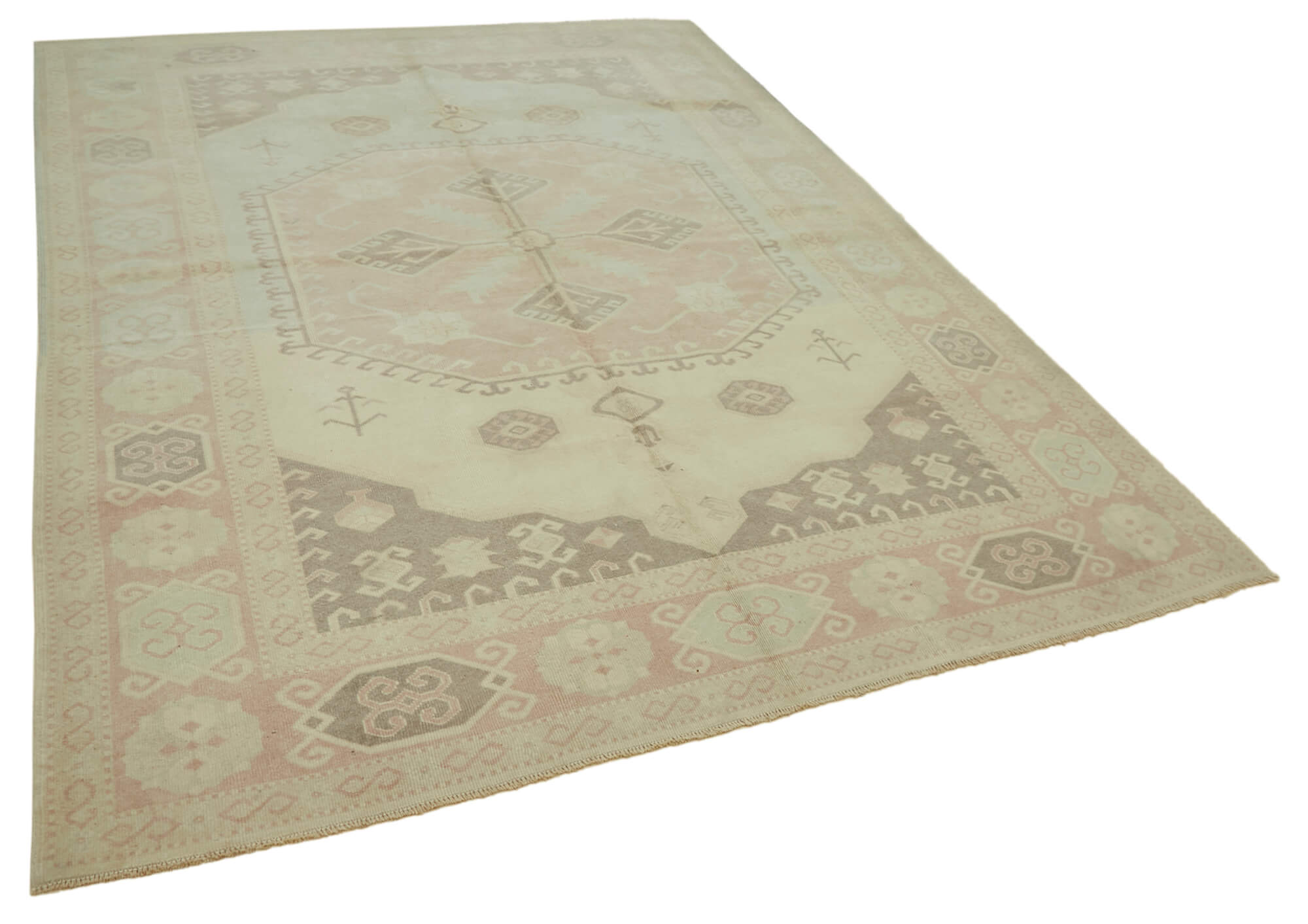 7x10 Vintage Handmade Anatolian Rug - 46813