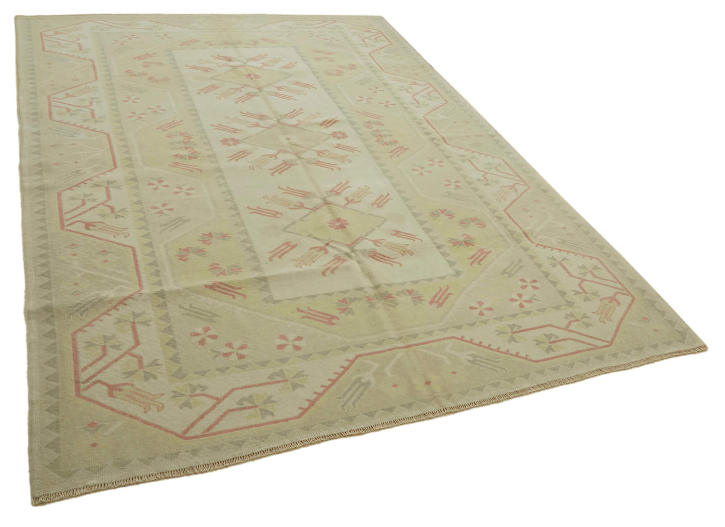 6x9 Vintage Handmade Anatolian Rug - 46816