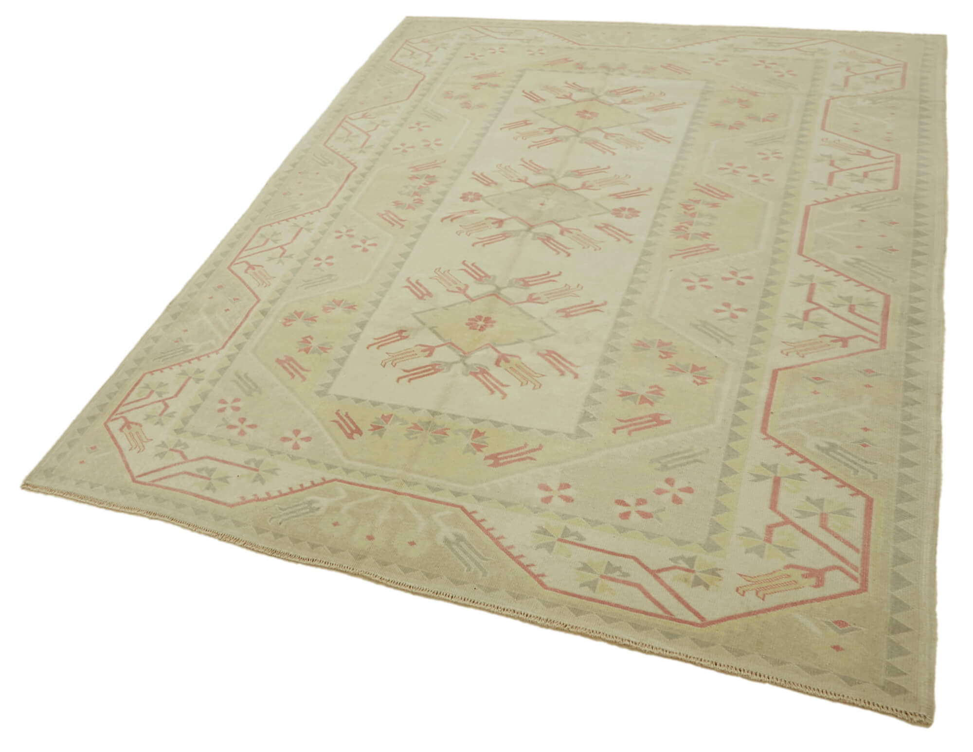 6x9 Vintage Handmade Anatolian Rug - 46816