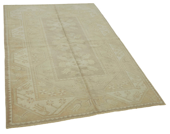 5x7 Vintage Handmade Anatolian Rug - 46817