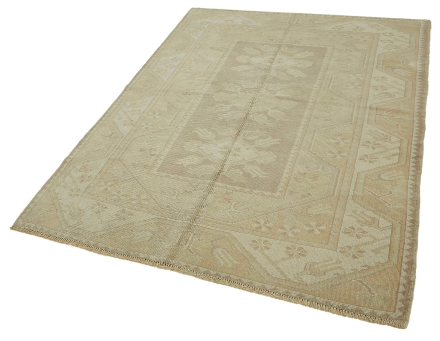 5x7 Vintage Handmade Anatolian Rug - 46817