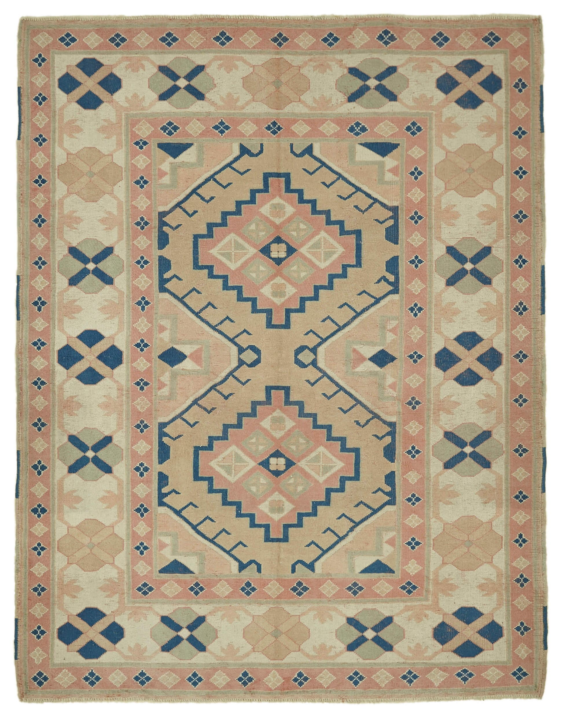 6x8 Vintage Handmade Anatolian Rug - 46821