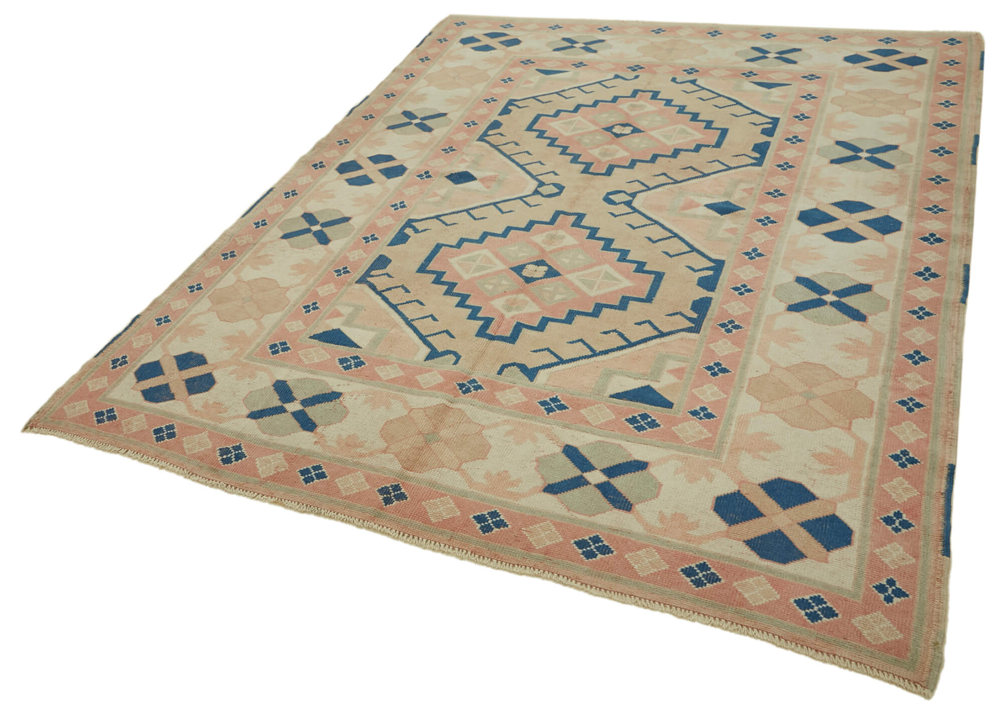 6x8 Vintage Handmade Anatolian Rug - 46821